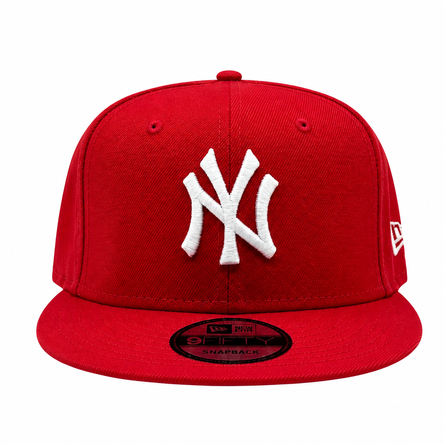 NEW ERA 9FIFTY NEW YORK YANKEES SCARLET RED SNAPBACK HAT