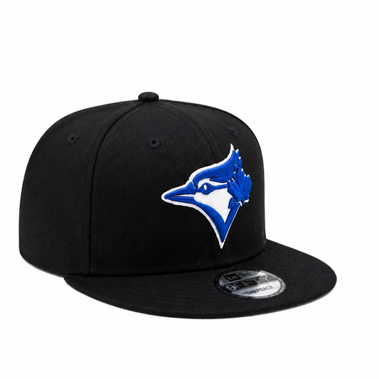 NEW ERA 9FIFTY TORONTO BLUE JAYS BLACK/ROYAL BLUE SNAPBACK HAT