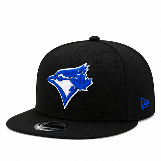 NEW ERA 9FIFTY TORONTO BLUE JAYS BLACK/ROYAL BLUE SNAPBACK HAT