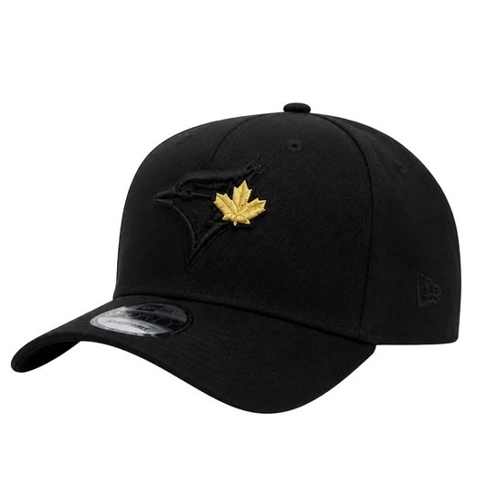 NEW ERA 9FORTY TORONTO BLUE JAYS BLACK/GOLD LEAF ADJUSTABLE CAP