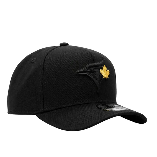 NEW ERA 9FORTY TORONTO BLUE JAYS BLACK/GOLD LEAF ADJUSTABLE CAP