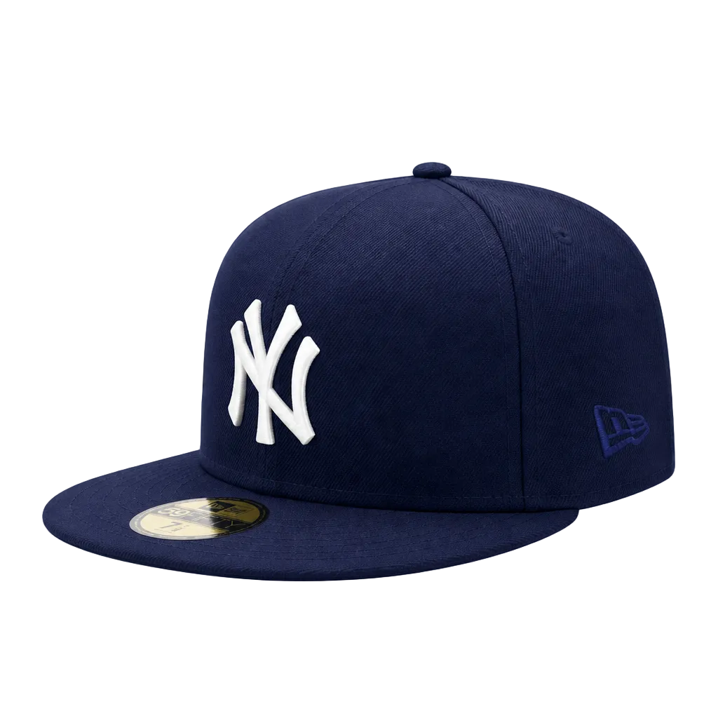 NEW ERA 59FIFTY NEW YORK YANKEES NAVY/WHITE METAL BADGE FITTED HAT