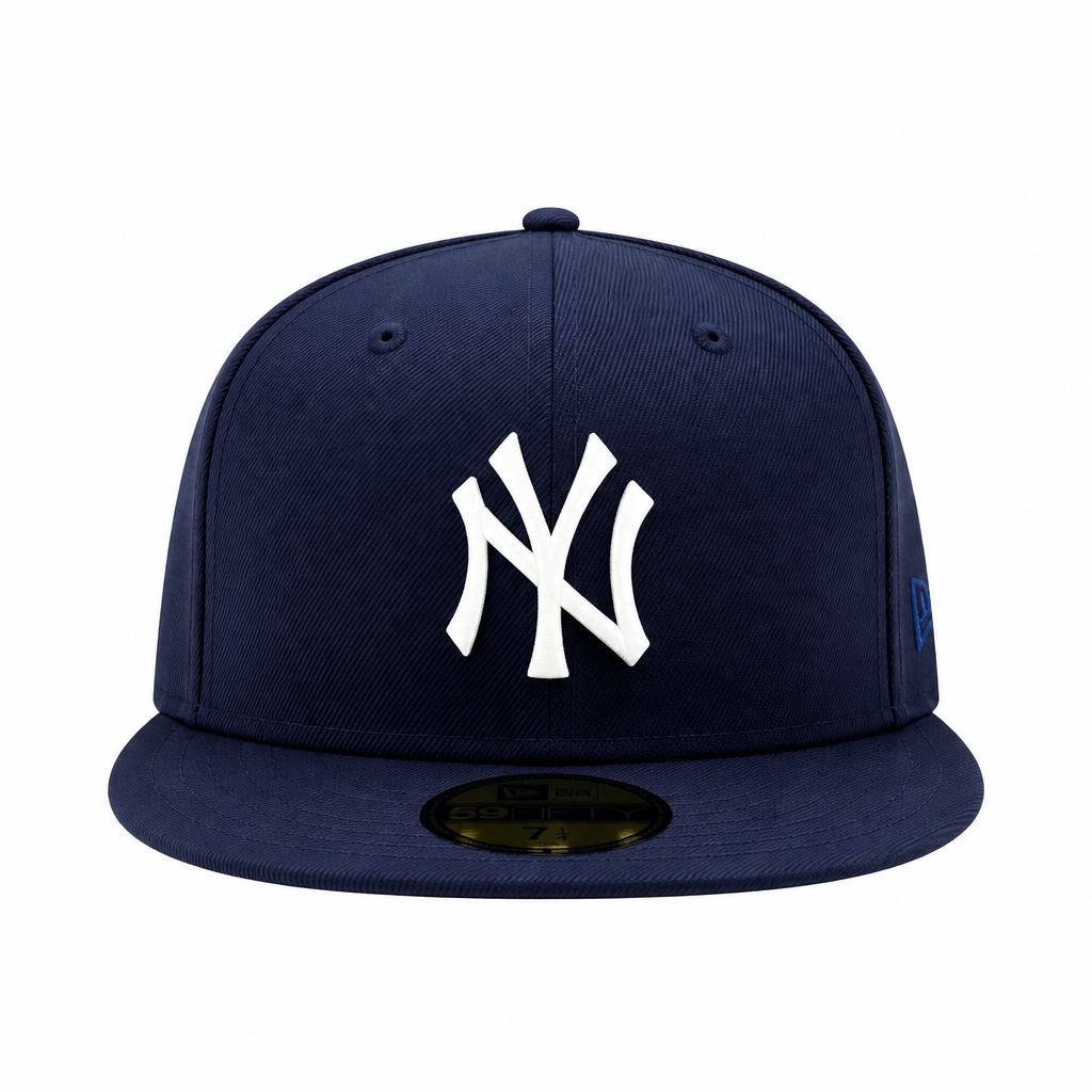 NEW ERA 59FIFTY NEW YORK YANKEES NAVY/WHITE METAL BADGE FITTED HAT