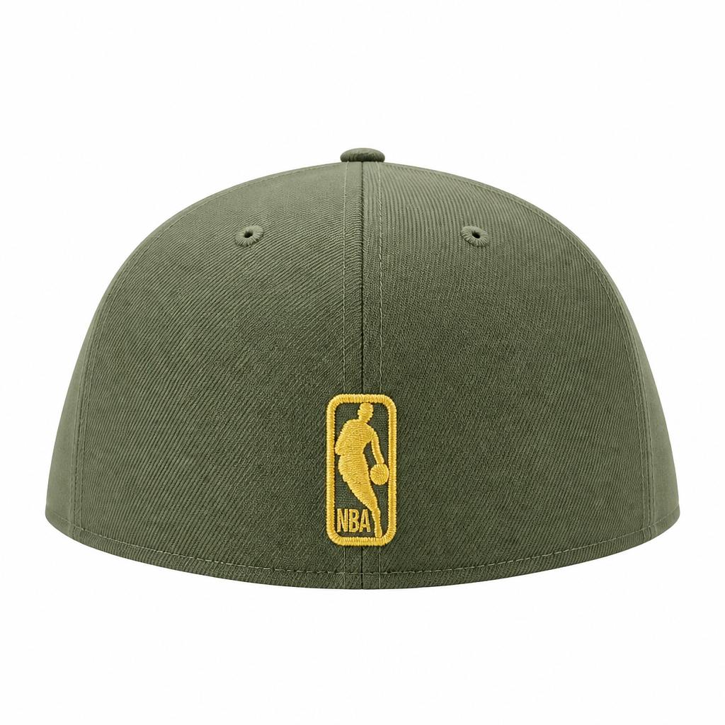 MEN'S NEW ERA 59FIFTY CHICAGO BULLS OLIVE/METAL BADGE FITTED HAT