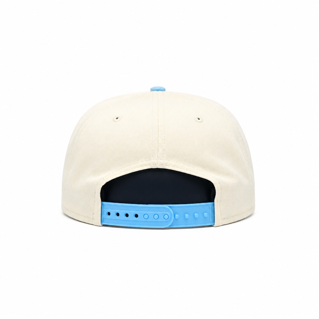 NEW ERA 9FIFTY NEW ERA CHICAGO BULLS OFF-WHITE/SKYBLUE SNAPBACK