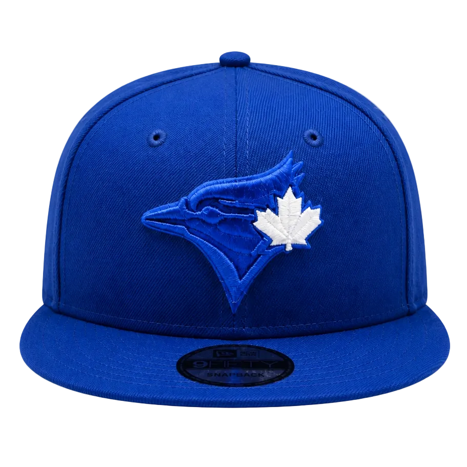 NEW ERA 9FIFTY TORONTO BLUE JAYS ROYAL BLUE WITH WHITE LEAF SNAPBACK HAT