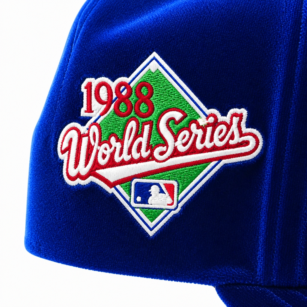 NEW ERA 9FIFTY LOS ANGELES DODGERS 1988 WORLD SERIES DARK ROYAL SNAPBACK HAT