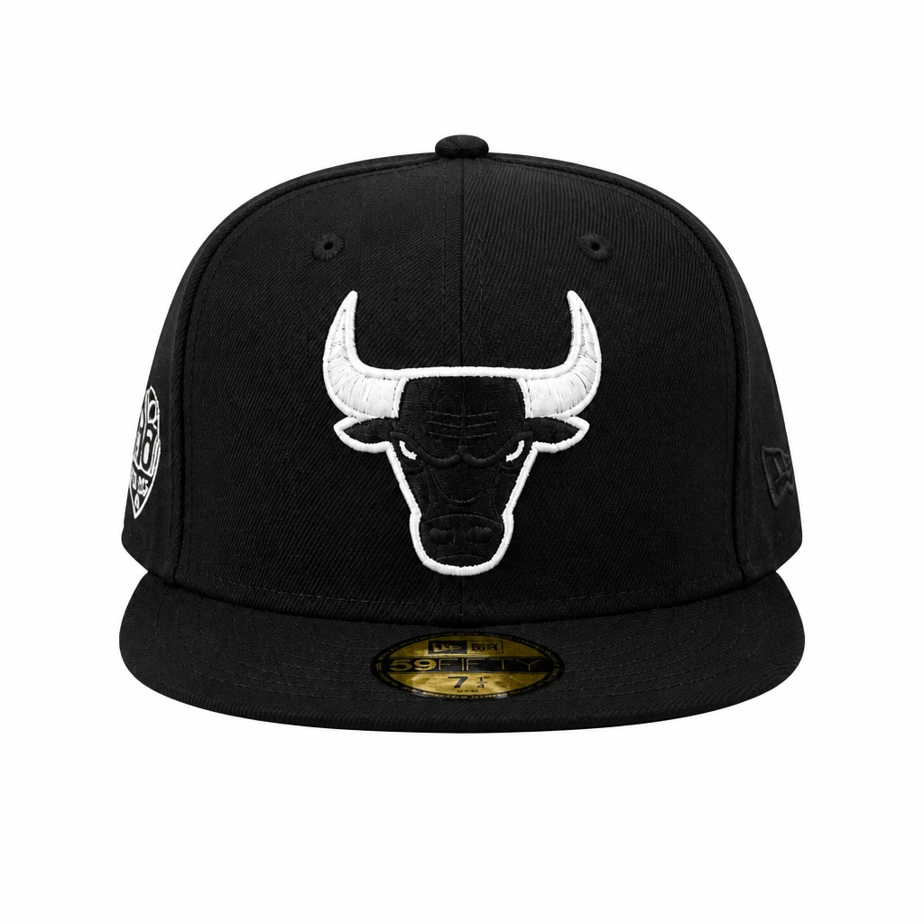 NEW ERA 59FIFTY CHICAGO BULLS 6X CHAMPS BLACK FITTED HAT