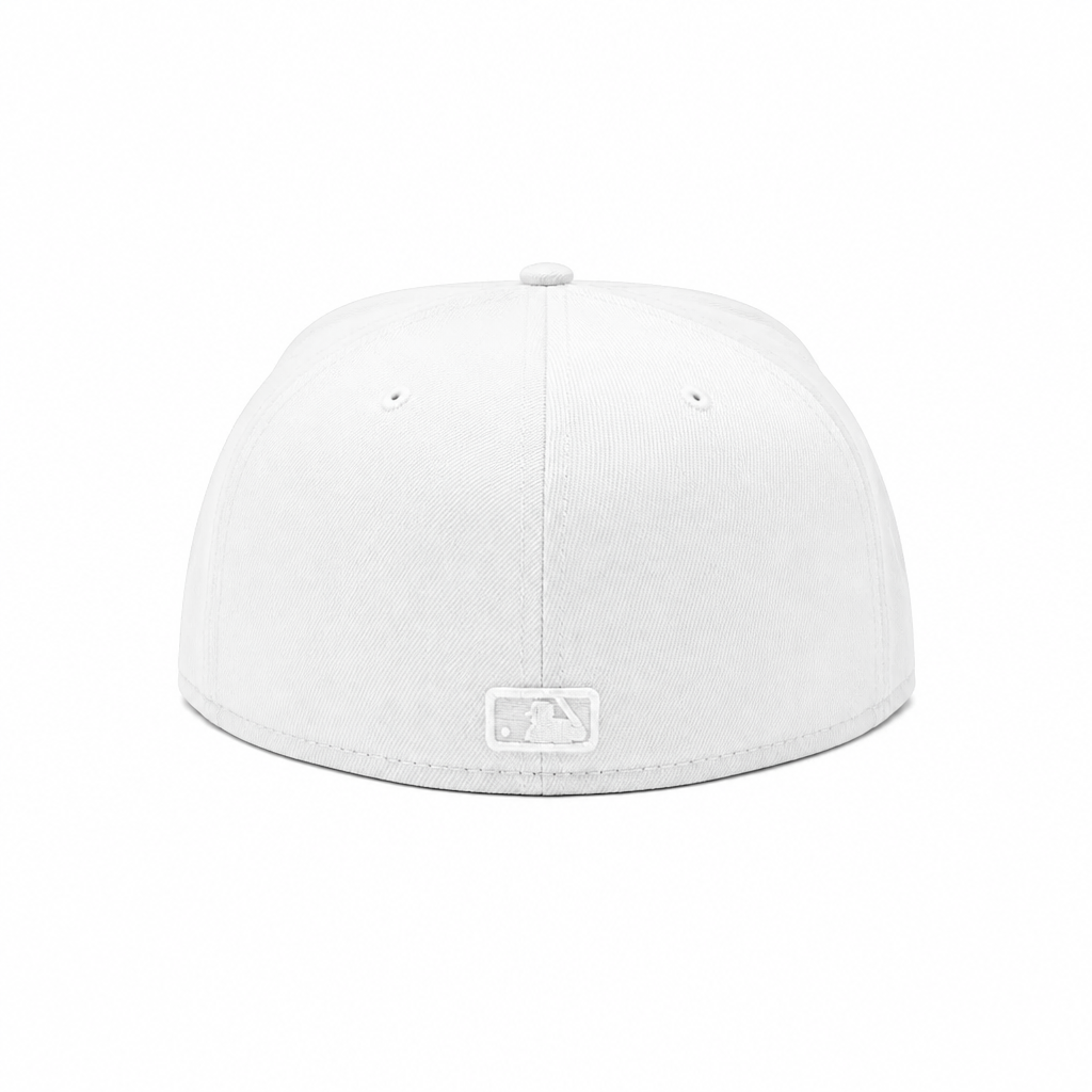 59FIFTY NEW ERA TORONTO BLUE JAYS GOLD LEAF LOGO WHITE FITTED HAT