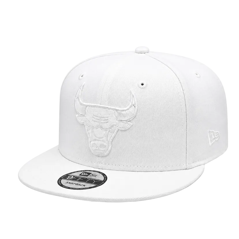 9FIFTY NEW ERA CHICAGO BULLS ALL WHITE SNAPBACK HAT