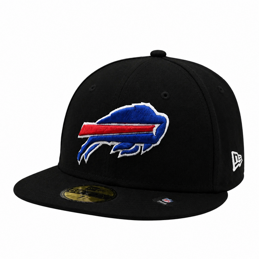 59FIFTY NEW ERA BUFFALO BILLS BLACK FITTED HAT