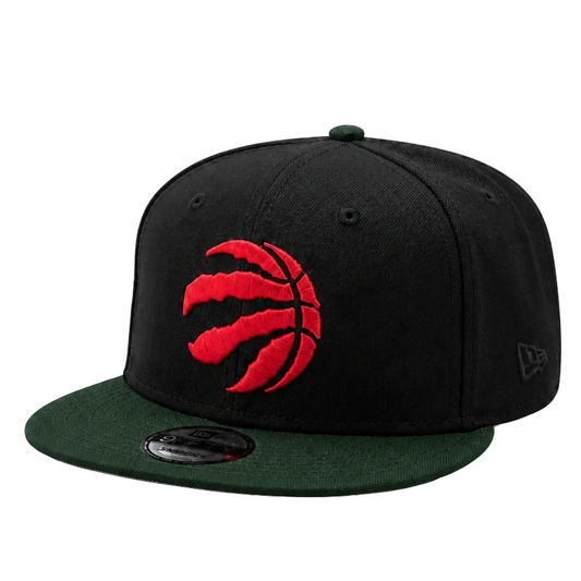 MEN'S 950 NEW ERA NBA TORONTO RAPTORS BLACK/GREEN WITH RED LOGO SNAPBACK HAT