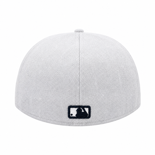 MEN'S 5950 TORONTO BLUE JAYS GREY WITH BLACK LOGO FITTED HAT