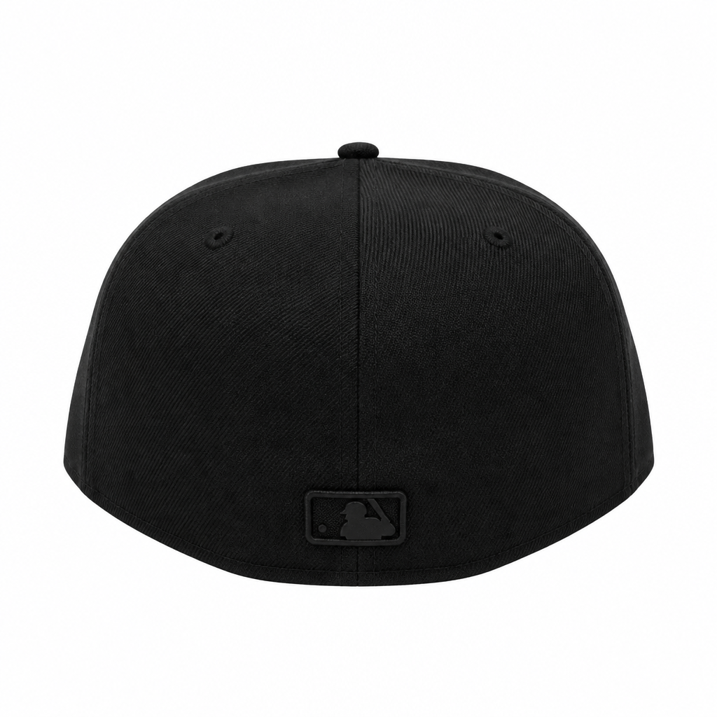 MEN'S 5950 TORONTO BLUE JAYS BLACK WITH BLUE LEAF FITTED HAT