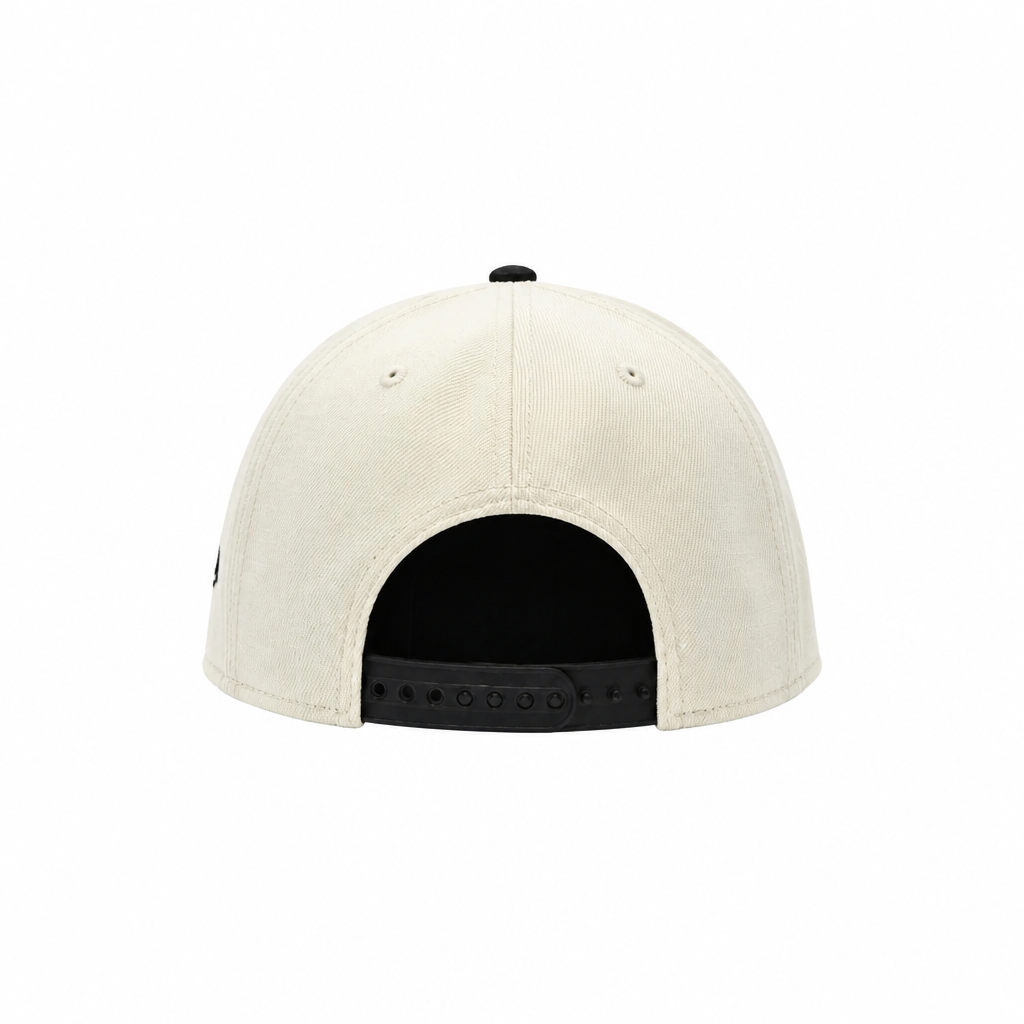 MEN'S NEW ERA NBA 9FORTY A-FRAME TORONTO RAPTORS DINO LOGO CHROME WHITE & BLACK SNAPBACK HAT