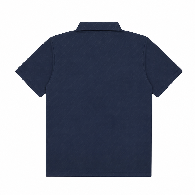 MODERNO MEN'S SHORT SLEEVE POLO DESIGN T-SHIRT (NAVY BLUE MJP-1061)
