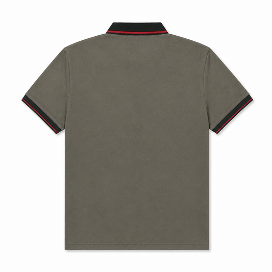 MODERNO MEN'S SHORT SLEEVE POLO PATTERN DESIGN T-SHIRT (GREEN MJP-1112)