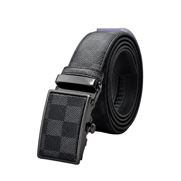 MODERNO MEN'S LEATHER DESIGNER BELT (KJ-305 BLACK)