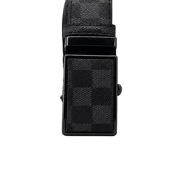 MODERNO MEN'S LEATHER DESIGNER BELT (KJ-305 BLACK)