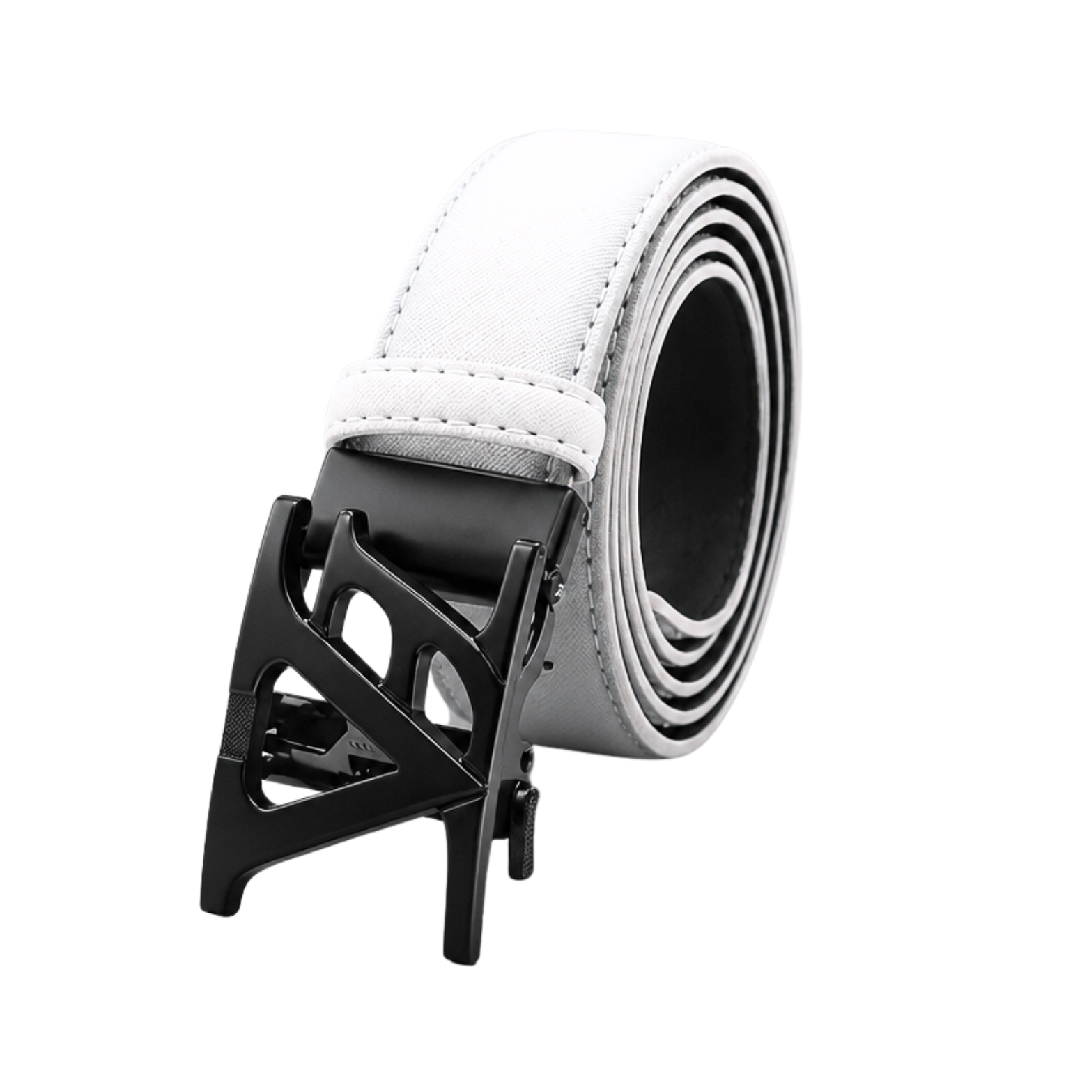 MODERNO MEN'S LEATHER DESIGNER BELT (KG-347 WHITE)