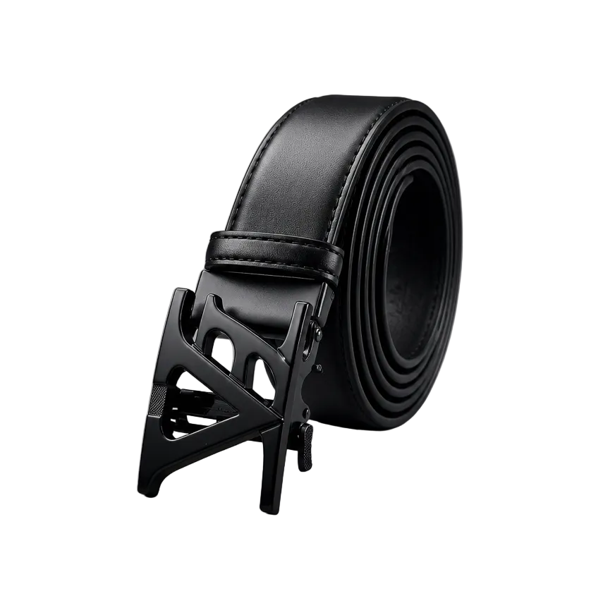 MODERNO MEN'S LEATHER DESIGNER BELT (KG-346 BLACK)