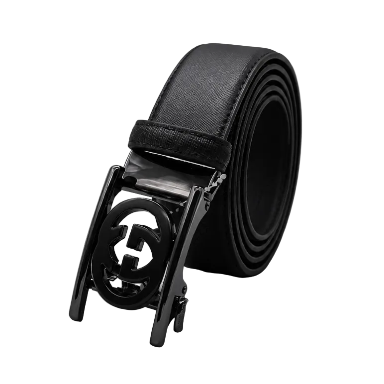 MODERNO MEN'S LEATHER DESIGNER BELT (CJ-197 BLACK)