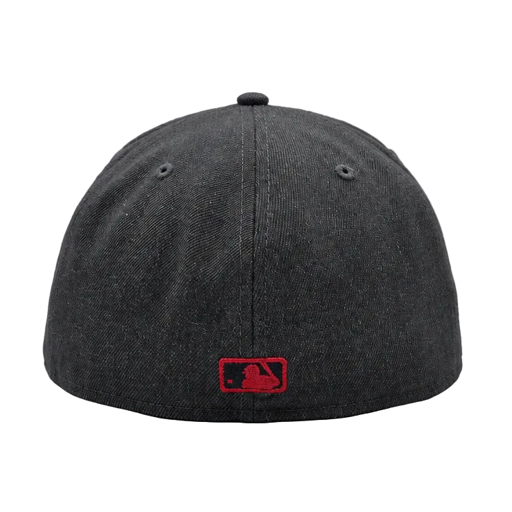 NEW ERA 59FIFTY MLB BOSTON RED SOX CHARCOAL GREY FITTED HAT