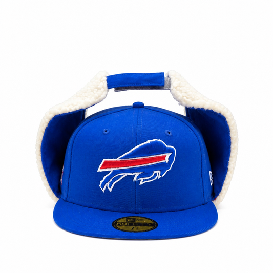 NEW ERA 59FIFTY NFL SUPERBOWL XXVII BUFFALO BILLS DOG EAR ROYAL BLUE FITTED HAT