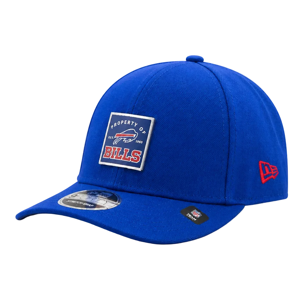 NEW ERA MEN'S 9FORTY A-FRAME NFL BUFFALO BILLS EMBLEM LOGO ROYAL BLUE SNAPBACK HAT