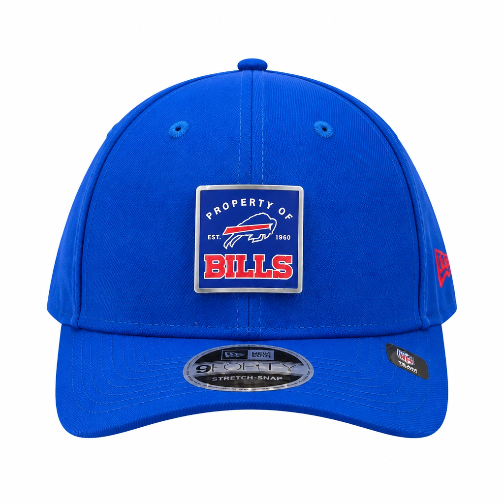 NEW ERA MEN'S 9FORTY A-FRAME NFL BUFFALO BILLS EMBLEM LOGO ROYAL BLUE SNAPBACK HAT