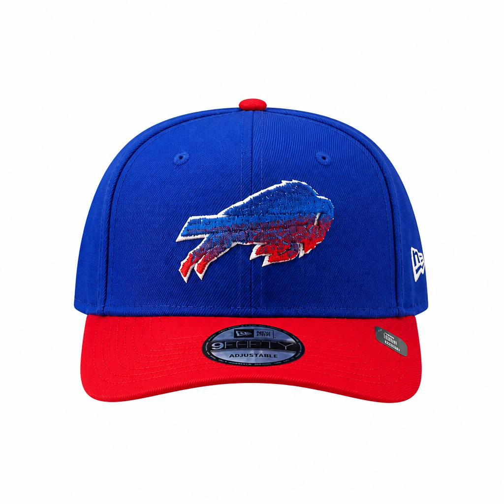 NEW ERA MEN'S 9FORTY A-FRAME NFL BUFFALO BILLS ROYAL BLUE & RED SNAPBACK HAT