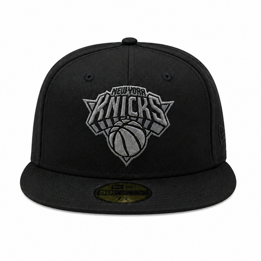 NEW ERA 59FIFTY NBA NEW YORK KNICKS BLACK & GREY FITTED HAT