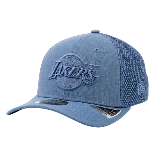 MEN'S NEW ERA 9SEVENTY STRETCH-SNAP NBA LOS ANGELES LAKERS BLUE NETTED SNAPBACK CAP