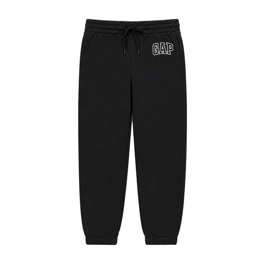 GAP WOMEN'S LOGO FLEECE BLACK JOGGER