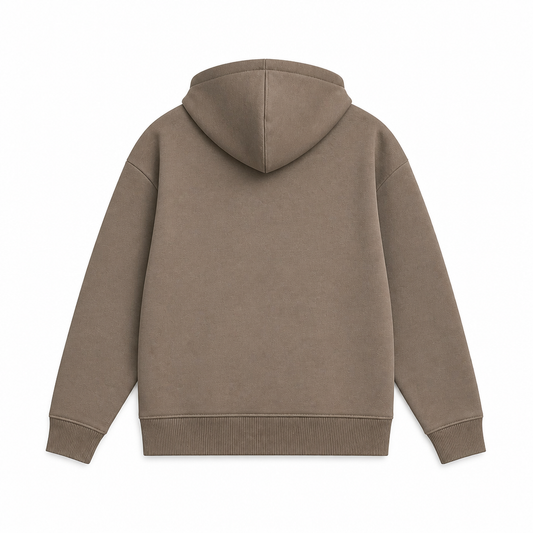 GAP WOMEN'S LOGO FLEECE TAUPE BROWN HOODIE