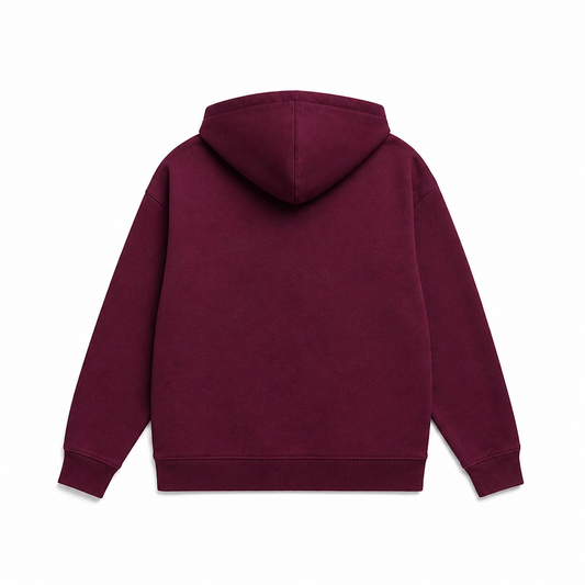 GAP WOMEN'S LOGO FLEECE MARRON RED HOODIE