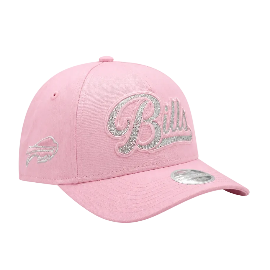 NEW ERA WOMEN'S 9FORTY M-CROWN NFL BUFFALO BILLS PINK WITH GLITTER SNAPBACK HAT