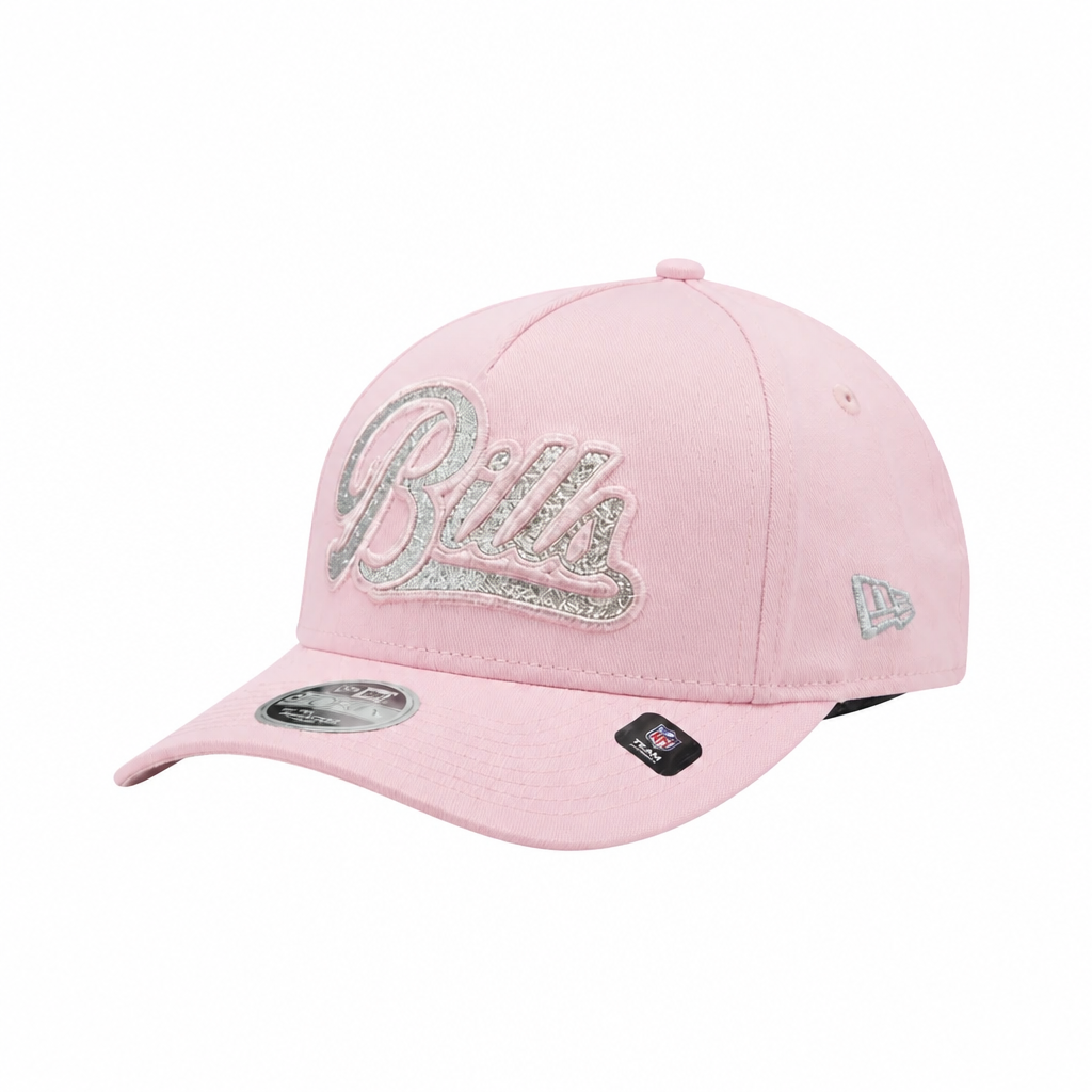 NEW ERA WOMEN'S 9FORTY M-CROWN NFL BUFFALO BILLS PINK WITH GLITTER SNAPBACK HAT