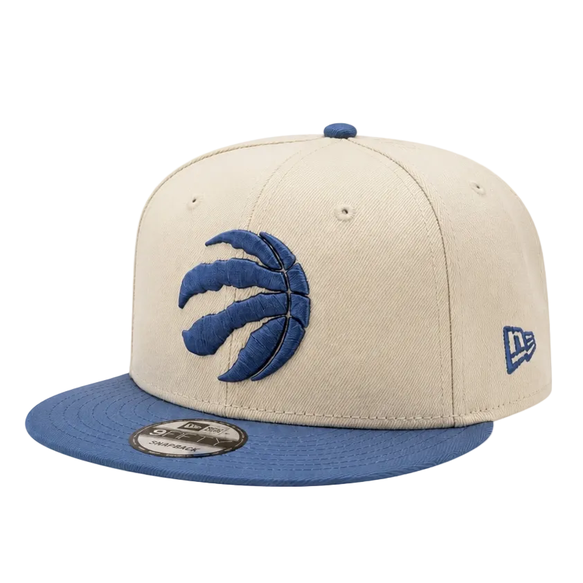 MEN'S NEW ERA NBA 9FIFTY TORONTO RAPTORS CREAM & BLUE SNAPBACK HAT