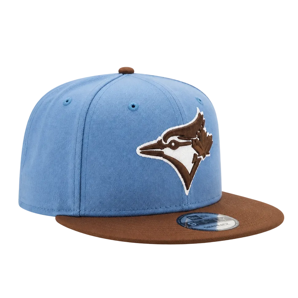 MEN'S NEW ERA MLB 9FIFTY BLUE & BROWN TORONTO BLUE JAYS SNAPBACK HAT