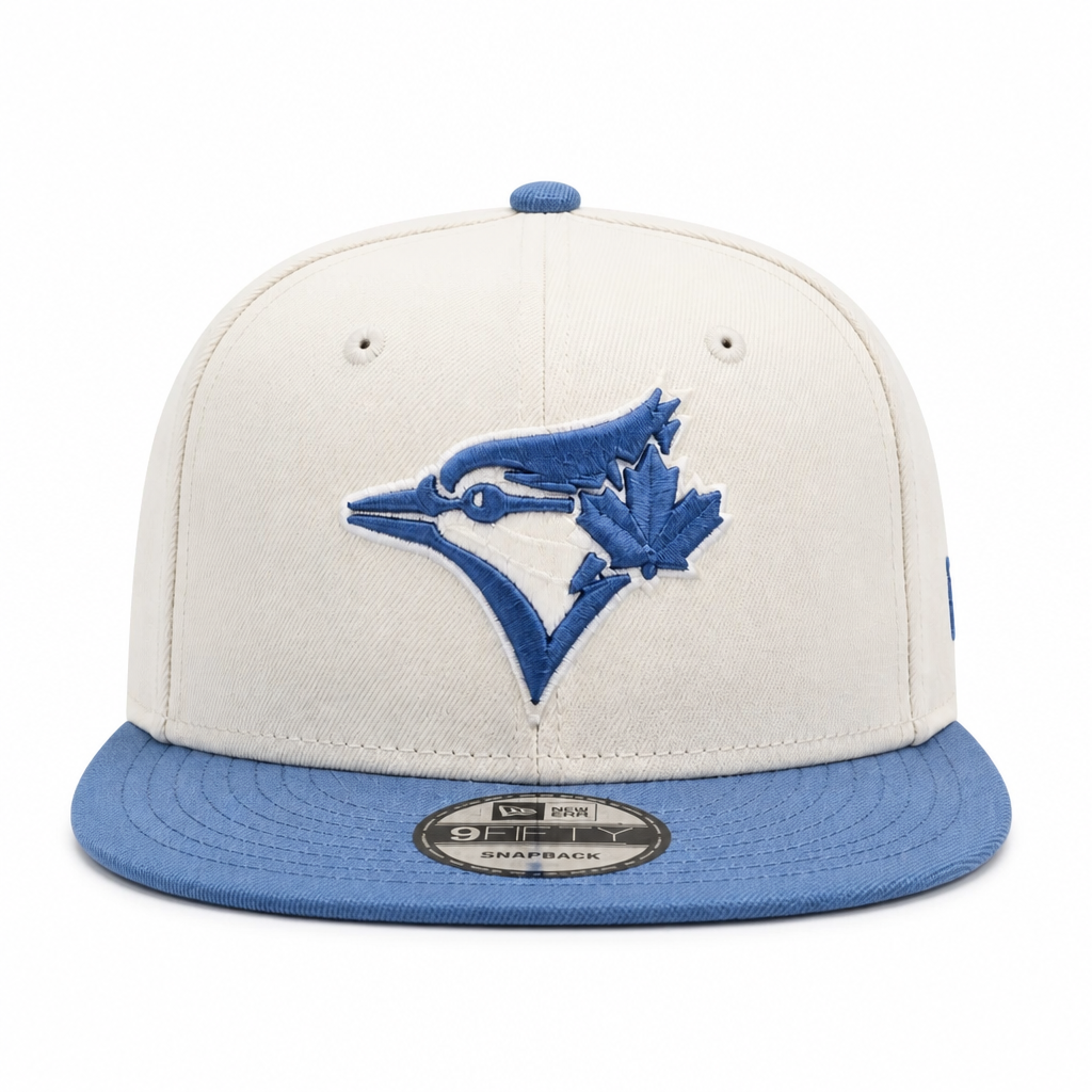 MEN'S NEW ERA MLB 9FIFTY CREAM & BLUE TORONTO BLUE JAYS SNAPBACK HAT