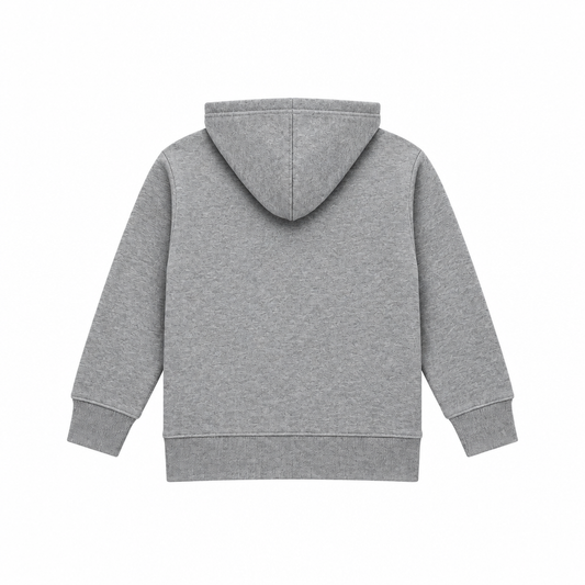 KIDS CHAMPION SCRIPT LOGO HOODIE(GREY)