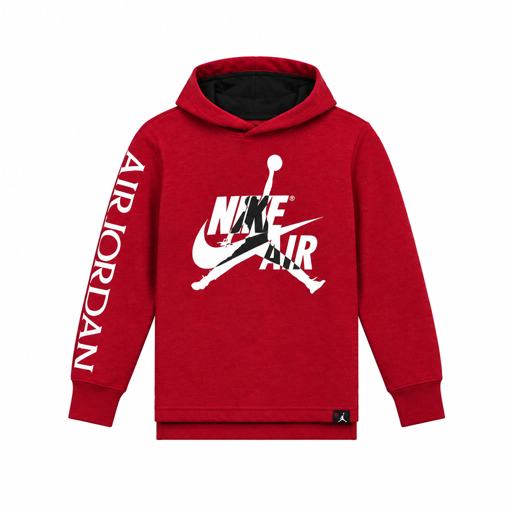 JORDAN KIDS JUMPMAN CLASSIC RED HOODIE (YOUTH SZE S-XL)