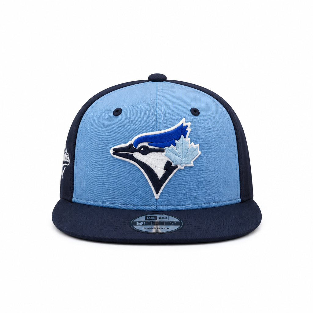 9FIFTY NEW ERA MLB 1993 WORLD SERIES TORONTO BLUE JAYS NAVY SKY BLUE SNAPBACK HAT