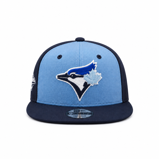 9FIFTY NEW ERA MLB 1993 WORLD SERIES TORONTO BLUE JAYS NAVY SKY BLUE SNAPBACK HAT