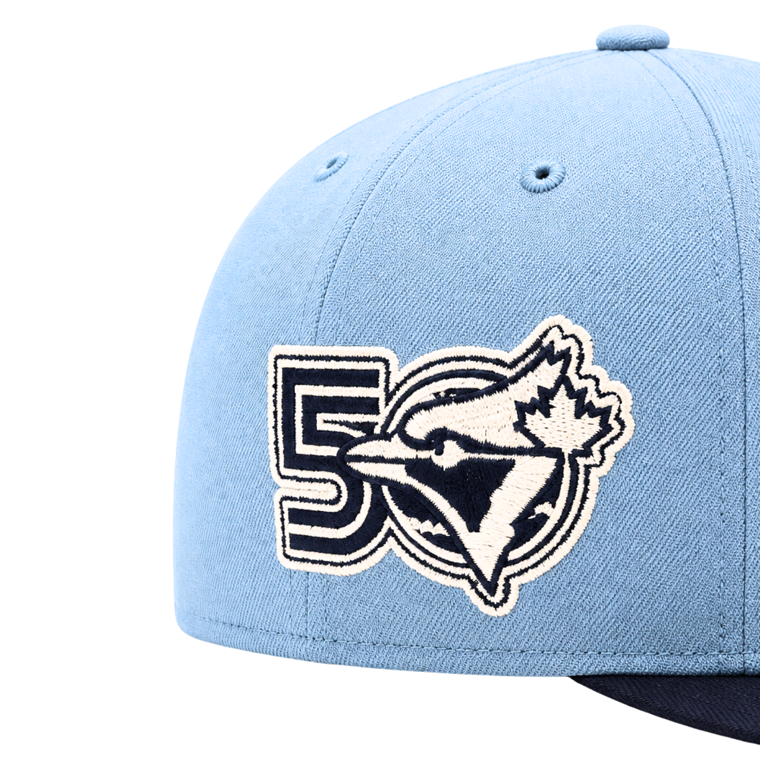 MEN'S NEW ERA MLB FADED BLUE NAVY TORONTO BLUE JAYS 50TH SEASON PATCH 9FIFTY SNAPBACK HAT