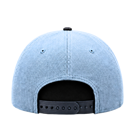 MEN'S NEW ERA MLB FADED BLUE NAVY TORONTO BLUE JAYS 50TH SEASON PATCH 9FIFTY SNAPBACK HAT