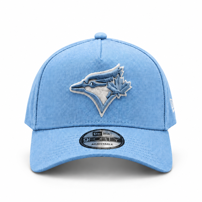 MEN'S NEW ERA MLB 9FORTY A-FRAME TORONTO BLUE JAYS SKY BLUE SNAPBACK HAT