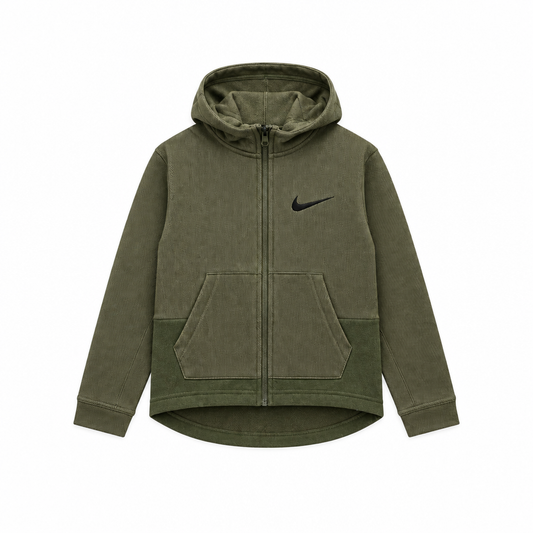 THERMA ELITE FZ KIDS HOODIE(4-7 YEARS) OLIVE