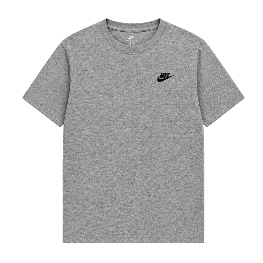 NIKE MEN'S SPORTSWEAR CLUB EMBROIDERED FUTURA GREY T-SHIRT